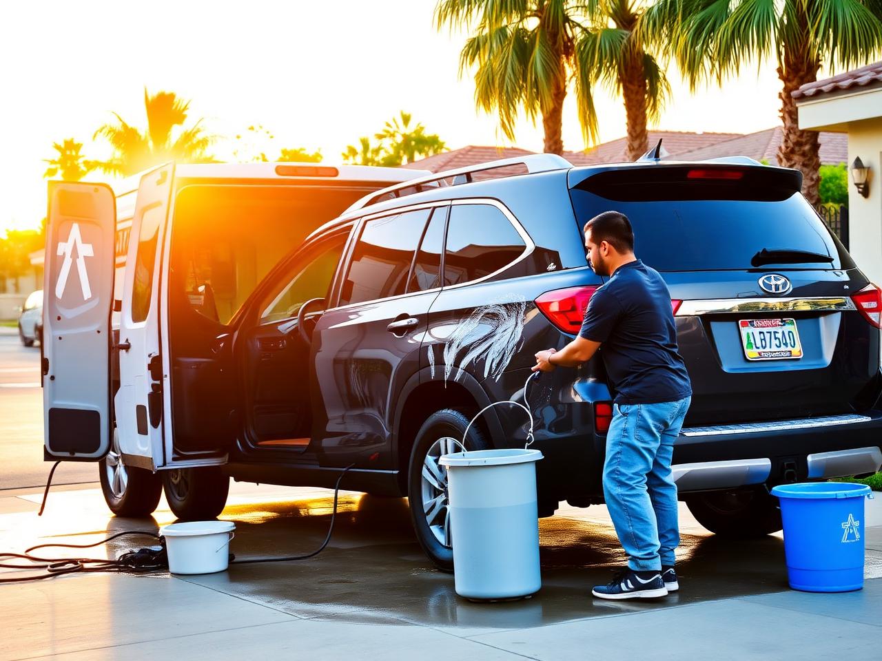 Our branded van & team in action — Mobile service across Sacramento